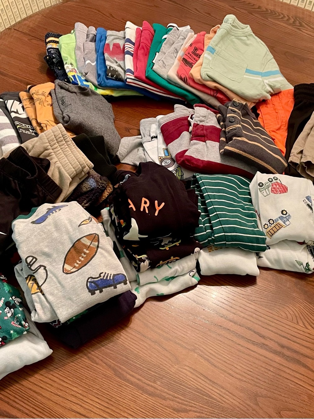 Little Boys size 4T clothing lot 53 pieces.